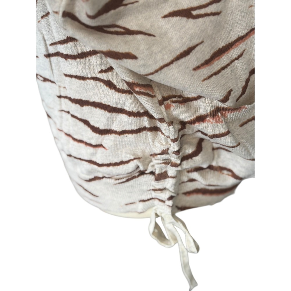 Democracy‎ Women's Large Tiger Print Knit Sweater with Drawstring Sides - Size L - Picture 7 of 14